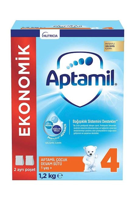 Aptamil 4 Ekonomik Paketli Çocuk Devam Sütü 1+ Yaş 1200 G