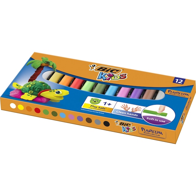 Bic Plasticine Kurumayan Oyun Hamuru 12 Renk
