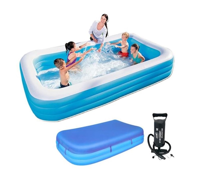 Bestway 54009 Havuz + Pompa + Havuz Örtüsü 305 x 183 x 56 CM