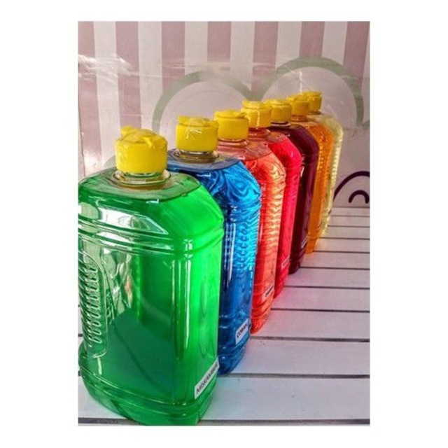 1,5 Litre Kokulu Ve Renkli Süsleme Kolonyası Mavi-Pembe-Mor-Kırmı