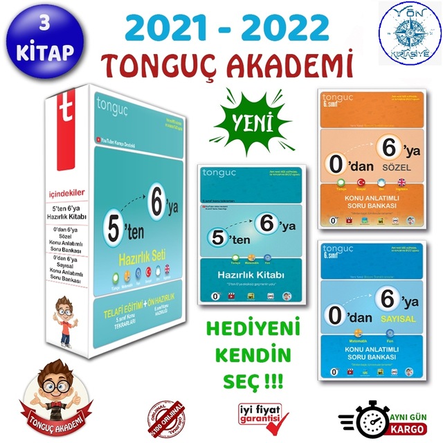Tonguç 5'Ten 6'Ya Hazırlık Seti 2022 Hediyeli