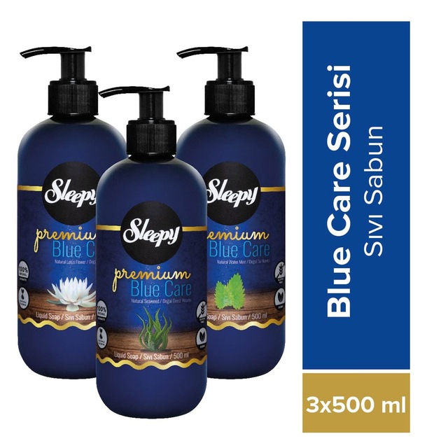 Sleepy Premium Blue Care Serisi Sıvı Sabun 3 x 500 ML