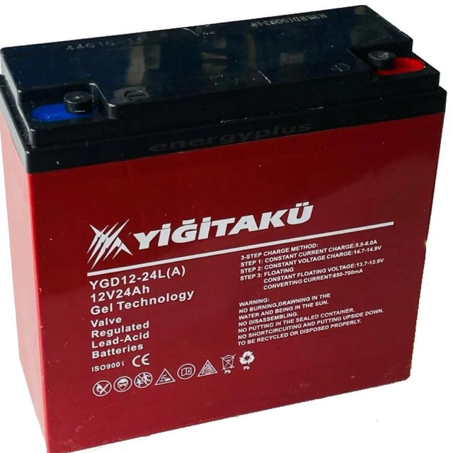 Yiğit Akü 12v 24Ah Jel Elektrikli Motosiklet Aküsü 20ah 2023 Üretim