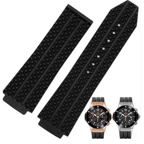 Hublot Bigbang Siyah Silikon Saat Kordonu (524237466)