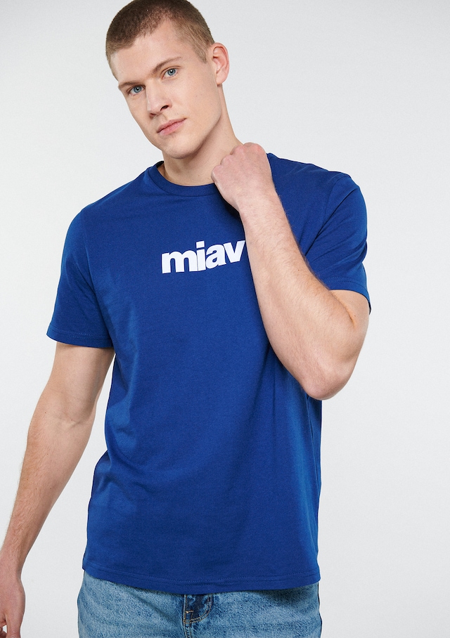 Mavi - Miav Baskılı Lacivert Tişört 067153-70722