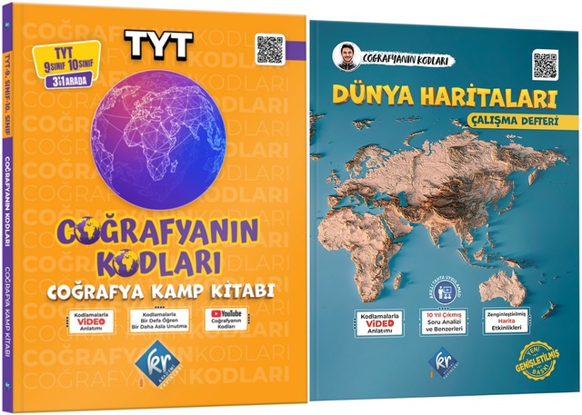Coğrafyanın Kodları Tyt Coğrafya Kamp Kitabı-dünya Haritaları Set