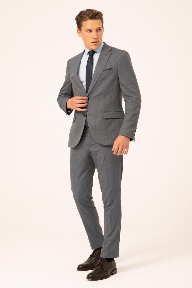 Süvari Erkek Slimfit Armürlü Takım Elbise Tk1006900201-m06