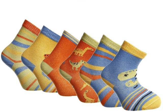 Albio 6lı Soket Çorap Dinazor Desenli 22KAIOESKT001001