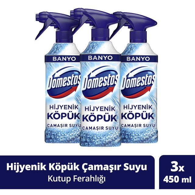 Domestos Hijyenik Köpük Sprey Banyo Kutup Ferahlığı 3 x 450 ML