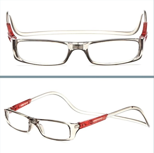 Omeniv Özel Kordonlu Mıknatıslı Okuma Yakın Gözlüğü Gri Gözlük