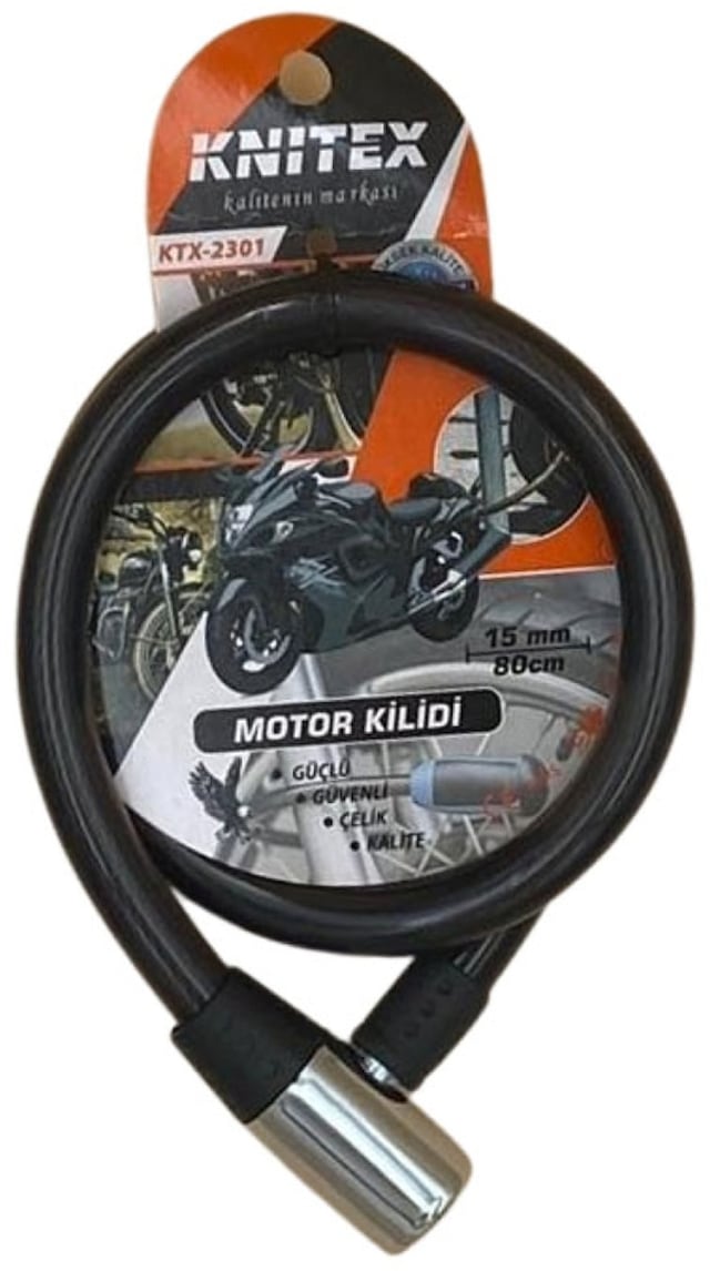 Knitex Ktx-2301 Motor Kilidi 15mmx80cm Çelik Göbek - Siyah -21