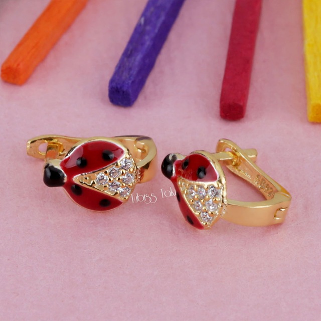 Tubiss Takı Uğur Böceği Gümüş Çocuk Küpe