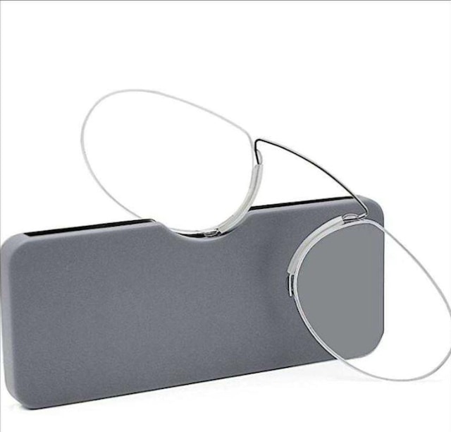 Omeniv Antika Tasarım Gözlük Burun Üstü Okuma Gözlüğü Gri