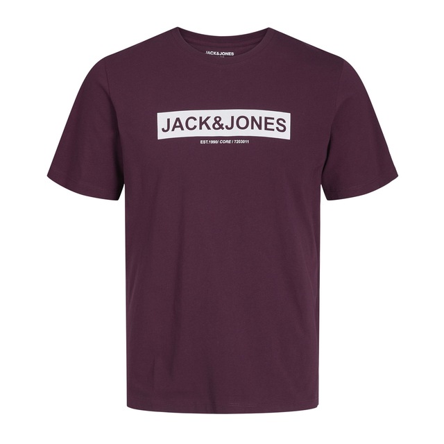 Jack & Jones Logo Baskılı Tişört- Pin 12249605 Port Royale