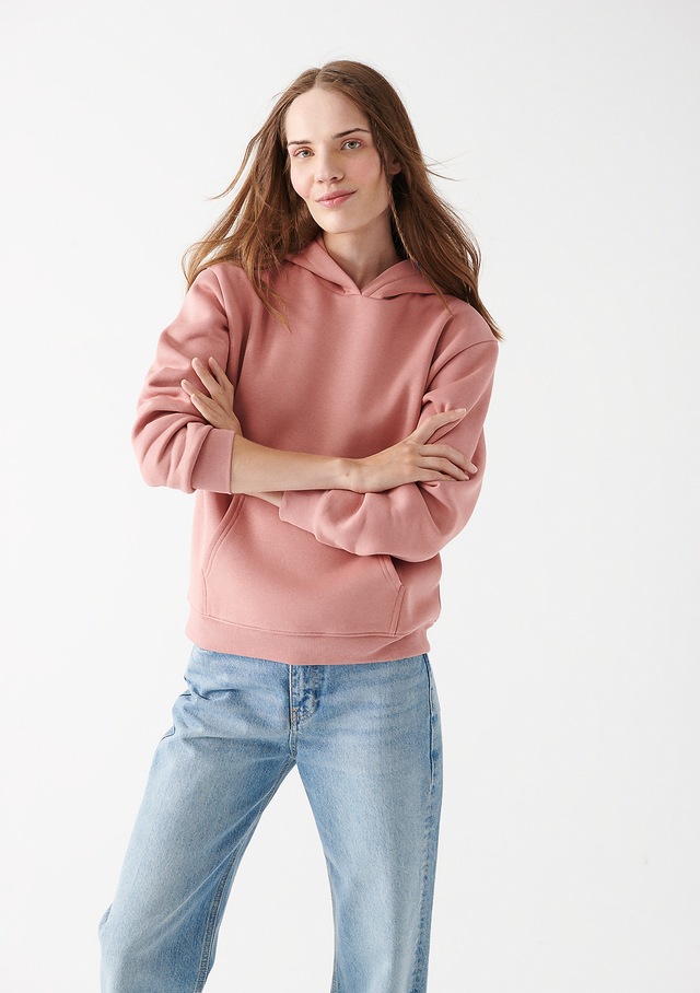Mavi - Kapüşonlu Pembe Basic Sweatshirt 167299-70957