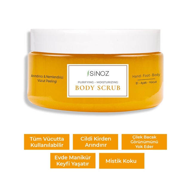 Sinoz Besleyici Arındırıcı ve Nemlendirici Vücut Peelingi 250 ML