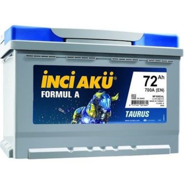 İnci Akü 12V 72 Ah Amper 700A EN