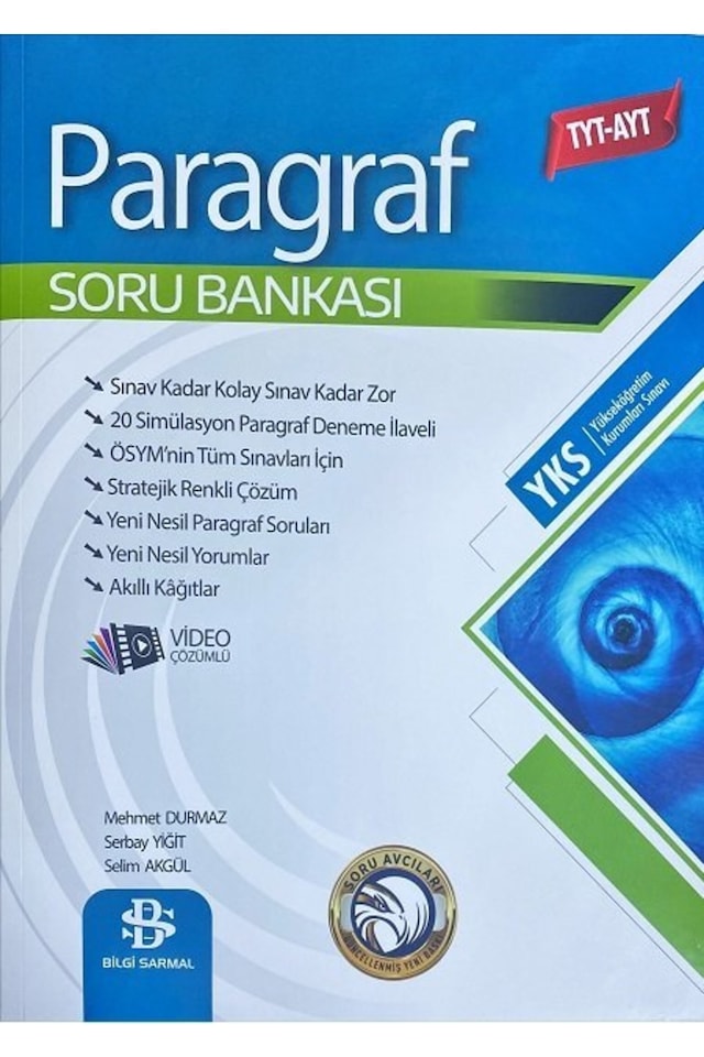 Bilgi Sarmal Yayınları Paragraf TYT - AYT Soru Bankası