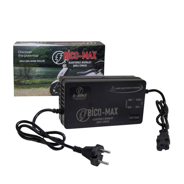 Ortec Bico-Max 60V 24Ah Elektrikli Bisiklet Şarj Aleti 5 Akülü Mo 525051587