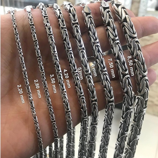 Gümüş Kral Erkek Boyun Zinciri Kolye