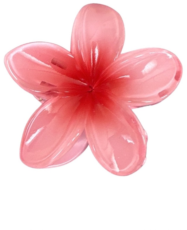 Roza Accessories Lotus Çiçeği Akrilik Mandal Toka Pembe