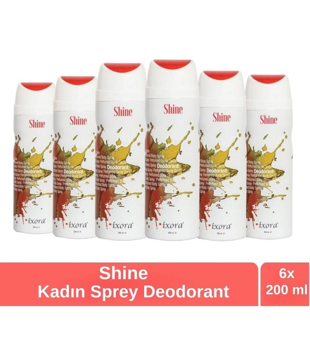 Ixora Shine Kadın Sprey Deodorant 6 x 200 ML