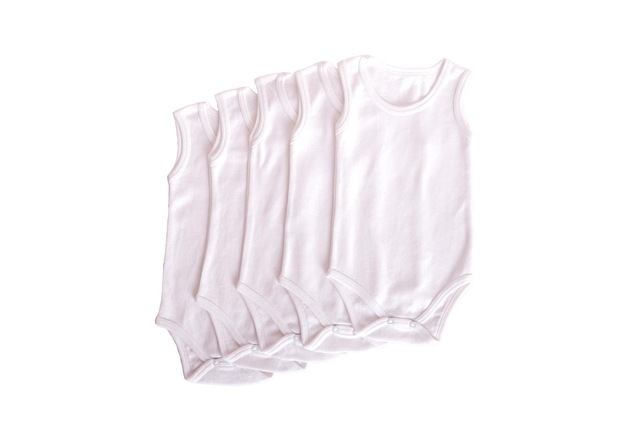 Finezza Lafiny Pamuk Çıtçıtlı Bebek Body Zıbın 5'li Paket - 1369