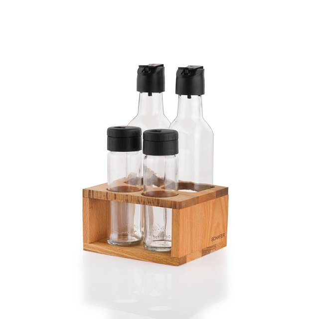 Schafer Natura 5 Parça Baharatlık Yağlık Sirkelik Takımı