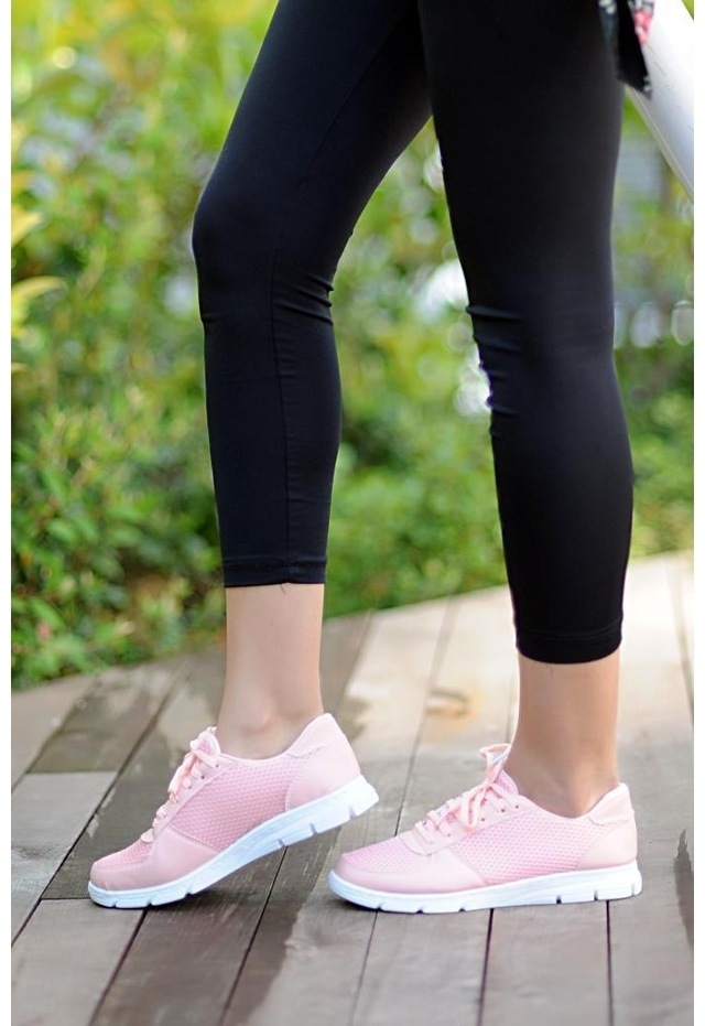 Pembe Potin Kadın Günlük Sneakers Renk Seçenekleriyle