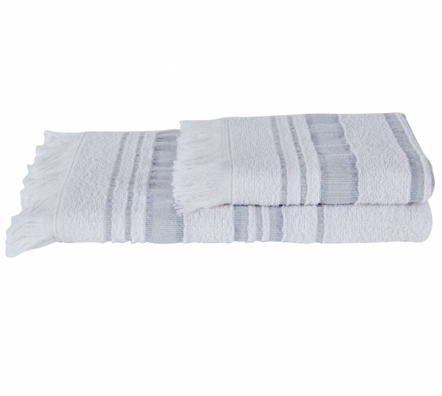 Sarah Anderson Molina 2'li Havlu Seti Gri