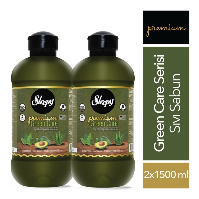 Sleepy Premium Green Care Serisi Sıvı Sabun 2x1500 ML