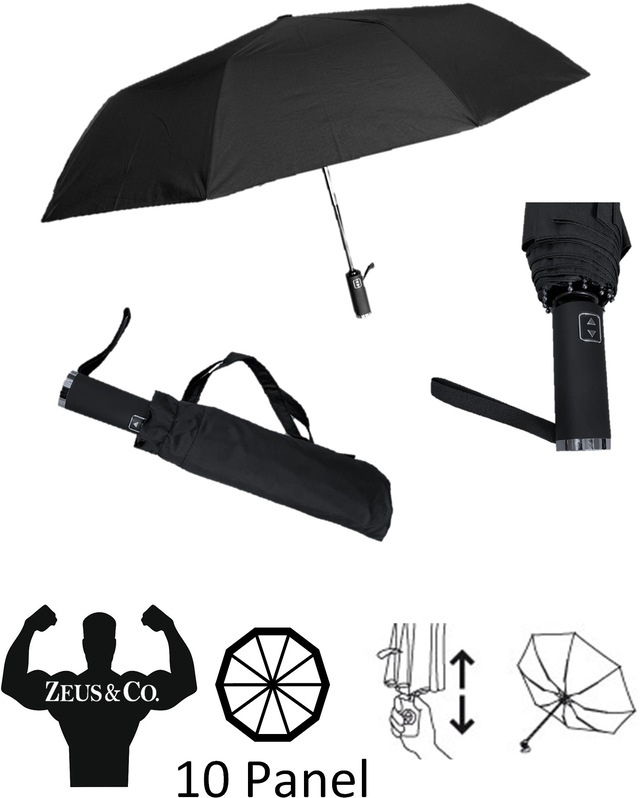 Zeus&Co. Rüzgarda Kırılmayan Ekstra Güçlü ve Dayanıklı Şemsiye
