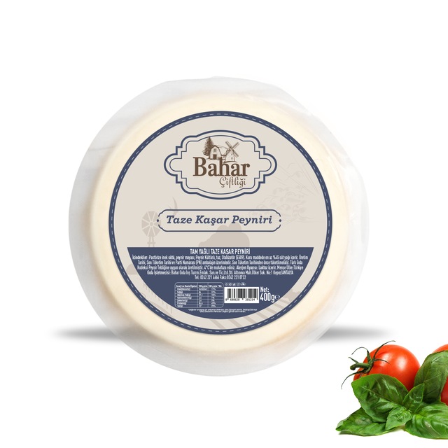 Bahar Çiftliği Taze Kaşar Peyniri 400 G