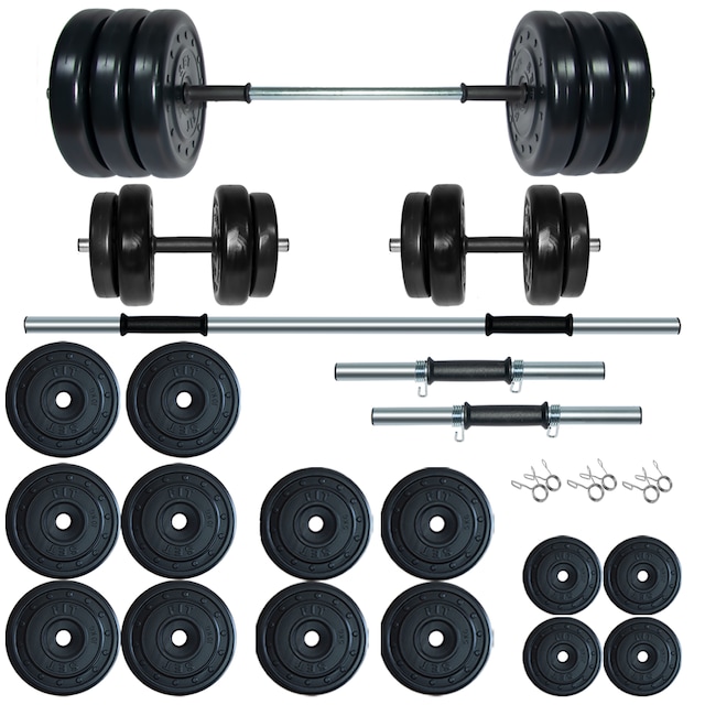 Fitset Spor 95 KG Halter Dambıl ve Fitness Ağırlık Seti