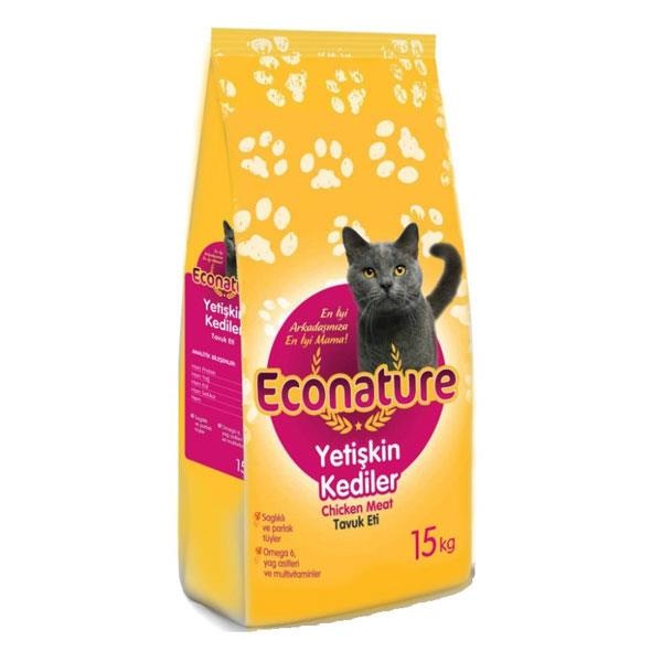 Econature Tavuklu Yetişkin Kedi Maması 15 KG