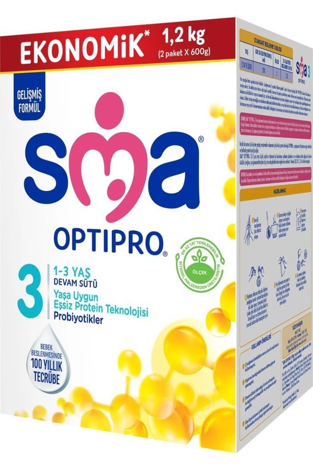SMA Optipro Probiyotik 3 Devam Sütü 1200 gr