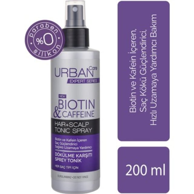 Urban Care Expert Biotin & Kafein Dökülme Karşıtı Sprey Tonik 200 ML