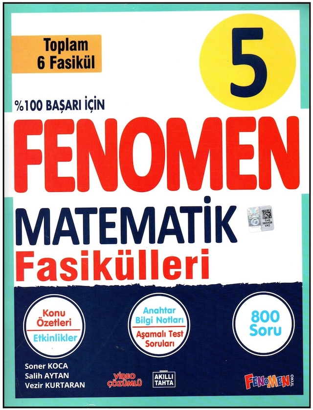 Fenomen 5. Sınıf Matematik Konu Özetli Soru Bankası Fasikülleri 6 Fasikül