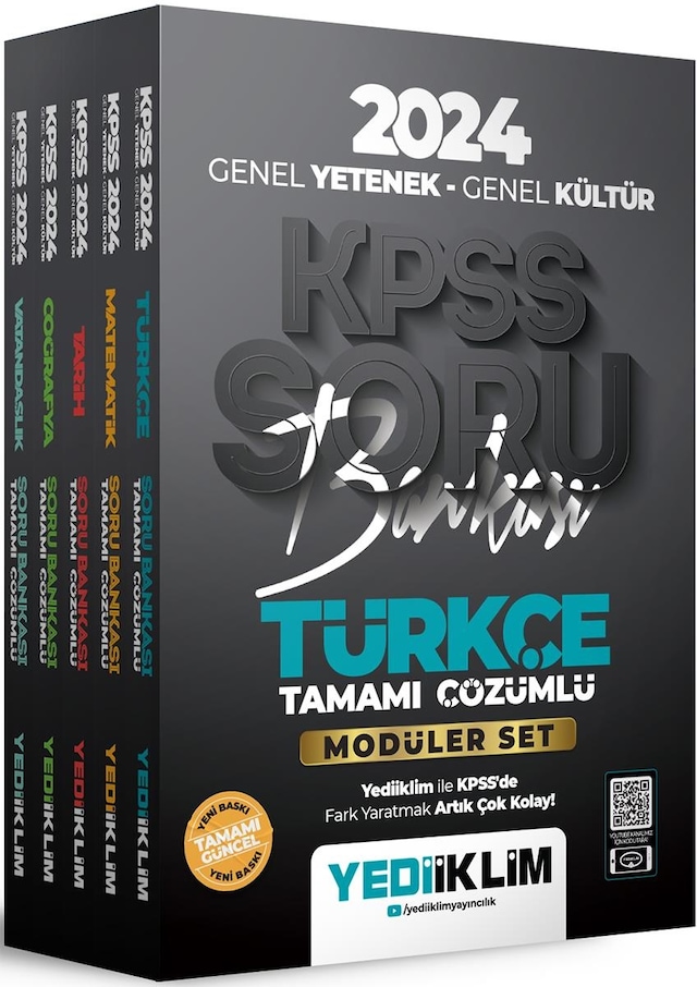 Yediiklim Yayınları 2024 Kpss Genel Yetenek Genel Kültür Modüler Set Soru Bankası - Yediiklim Yayınları