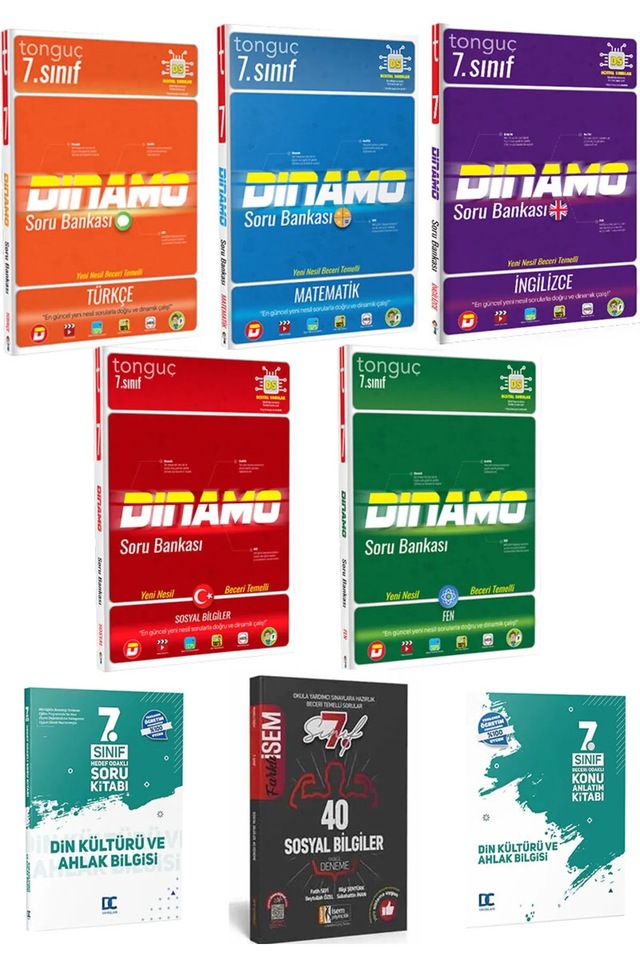 7. Sınıf Dinamo Tüm Dersler Soru Bankası Set Tonguç Akdemi Yayınl