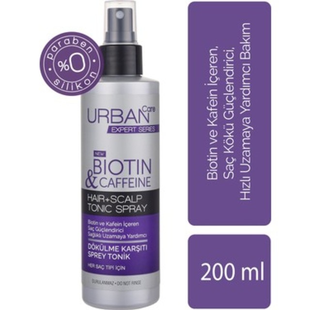 Urban Care Expert Biotin & Kafein Dökülme Karşıtı Sprey Tonik 200 ML