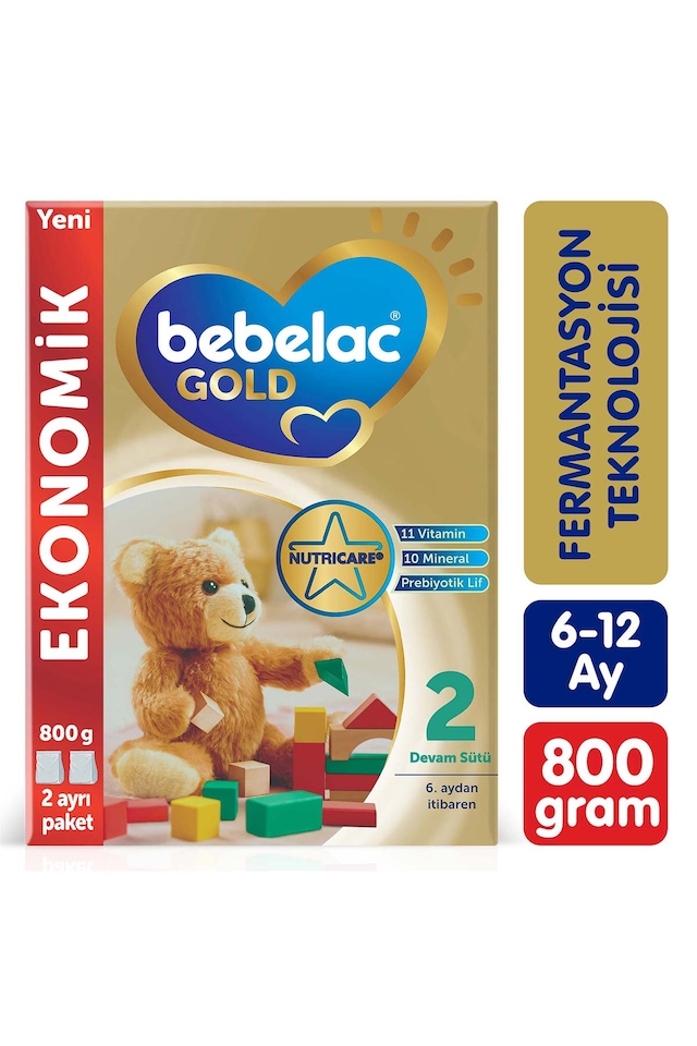 Bebelac Gold 2 Devam Sütü 6 - 12 Ay 800 G