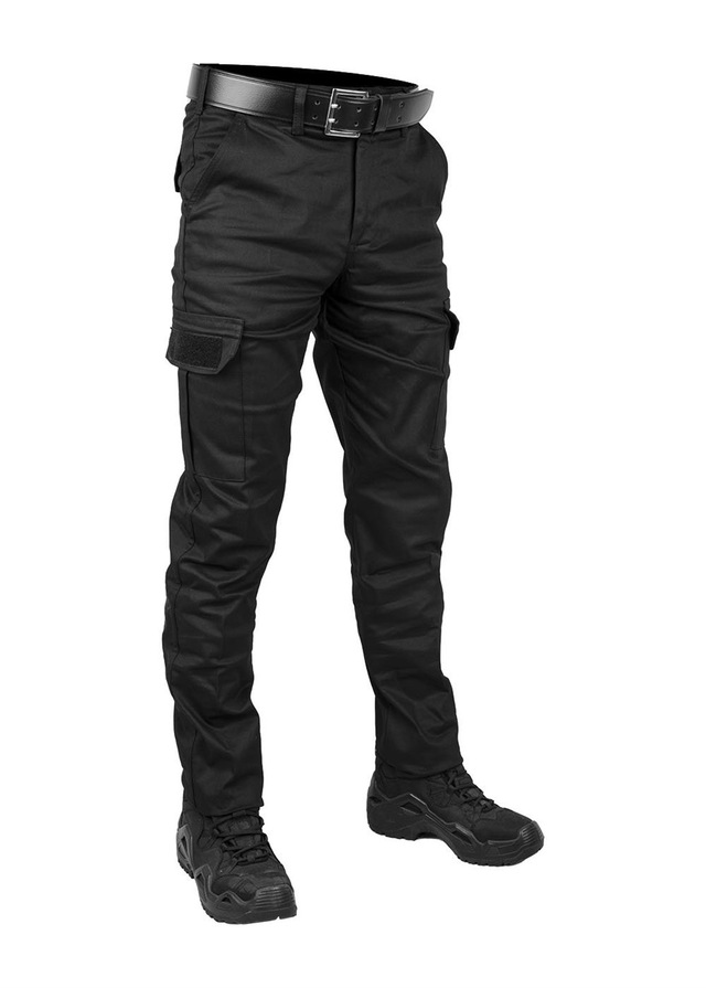 Siyah Likralı outdoor gabardin Kargo Pantolon