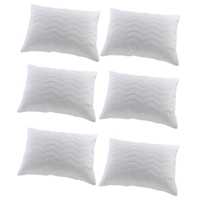 6'Lı Kapitoneli Fermuarlı Yastık Alezi Yastık Koruyucu