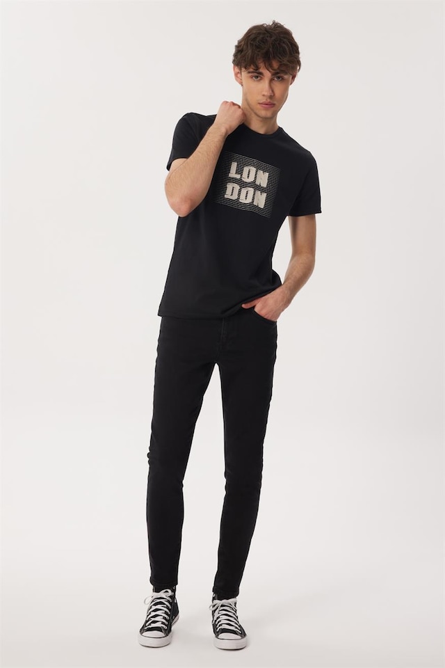 Lee Cooper Mıchael Erkek O Yaka T Shırt Siyah 15872 Siyah