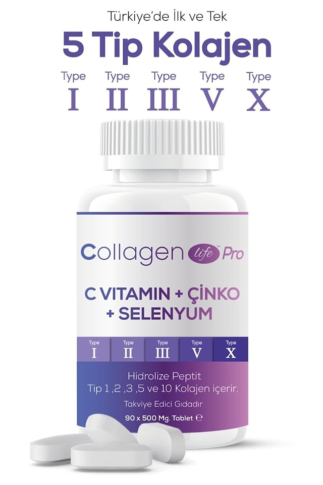 Collagen Life Pro 90 Tablet Kolajen