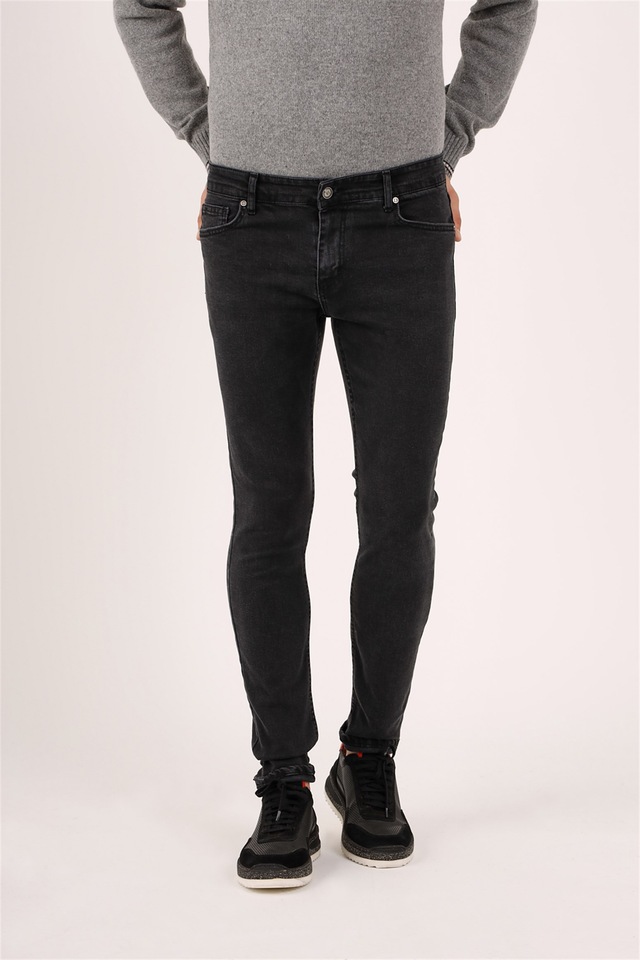 Dufy Gri Erkek Slim Fit Jean-DU4224113001