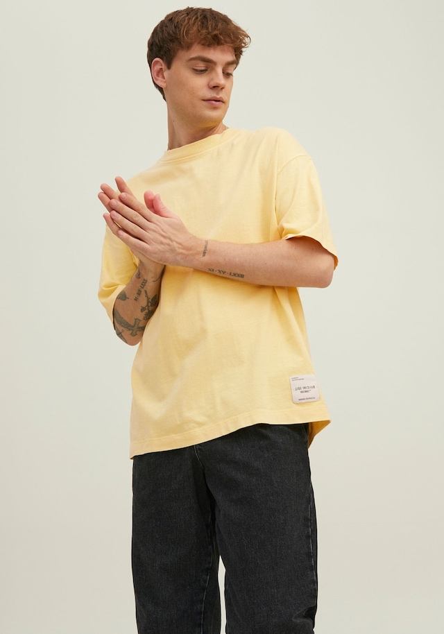 Düz Renk Günlük Rahat Kesim Tişört-rush 12205939 Elfin Yellow