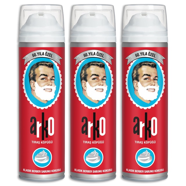 Arko Men 60. Yıl Tıraş Köpüğü 3 x 300 ML