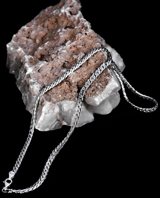 Encili Silver 925 Ayar Gümüş Örgü Model Zincir Kolye